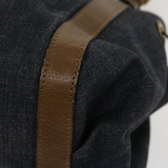 BURBERRY Shoulder Bag Canvas Black Auth hk626 - Picture 14 of 16